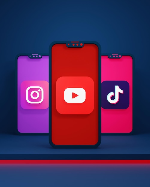 Иконка хаба YouTube, TikTok, Reels