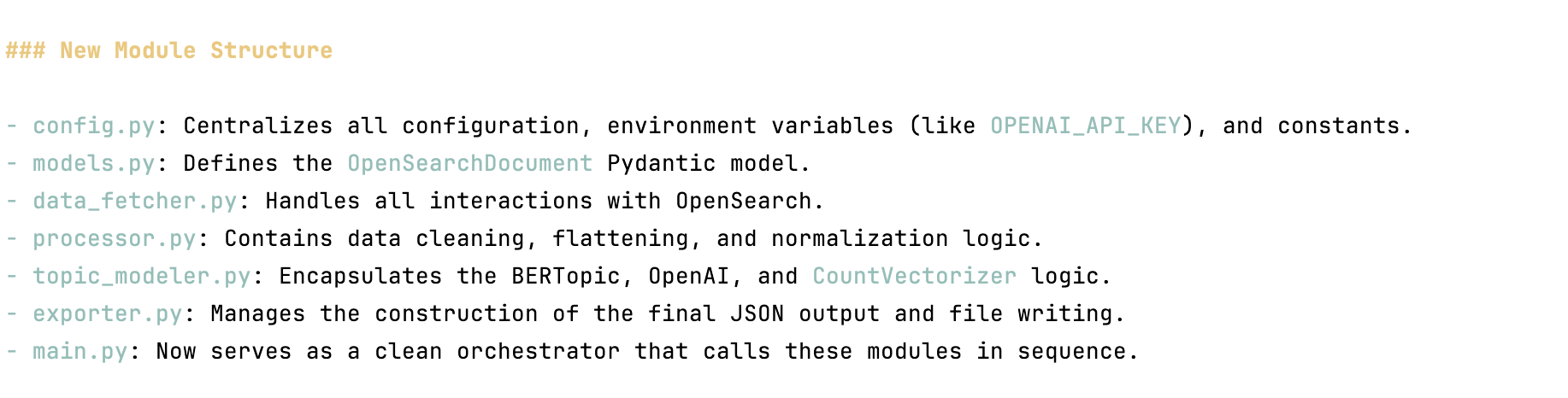 Локальная Gemma 4 разнесла один Python-скрипт в чистую структуру из модулей: config, models, data_fetcher, processor и так далее