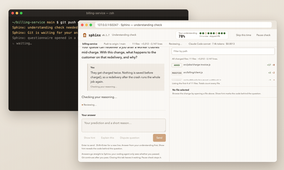 Sphinx: git push ждёт, пока в браузере идёт разбор изменения в биллинге